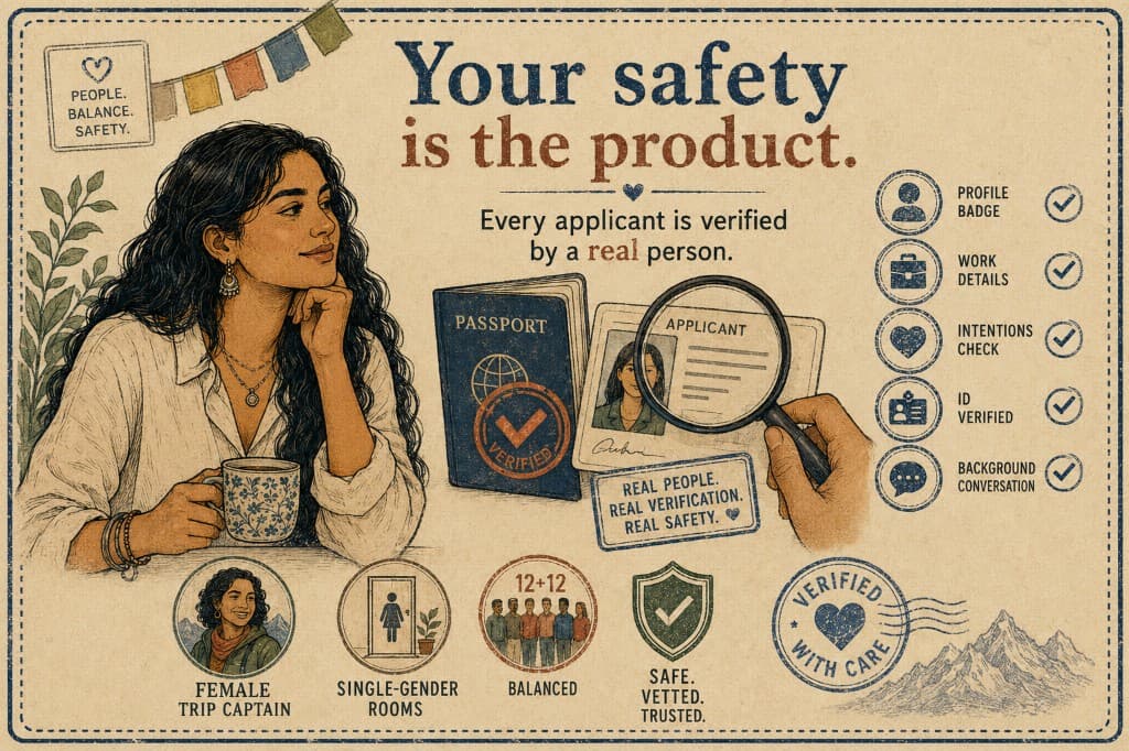 Your safety is the product — verified by a real person